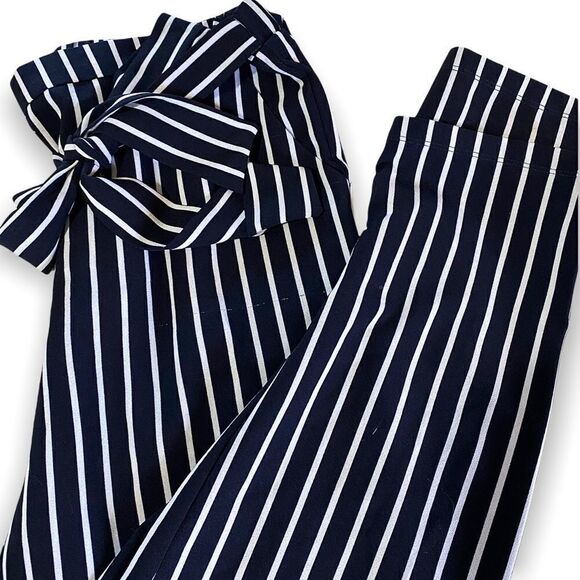 Mosaic & Co (XL) Navy & White Striped Pants - Picture 4 of 7